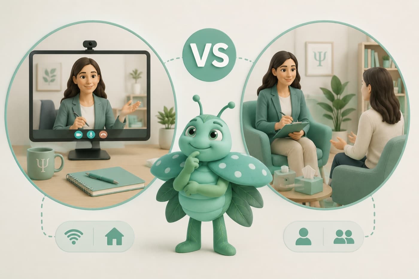Online Therapy vs. In-Person Therapy: A Comparison from the Therapist's Perspective